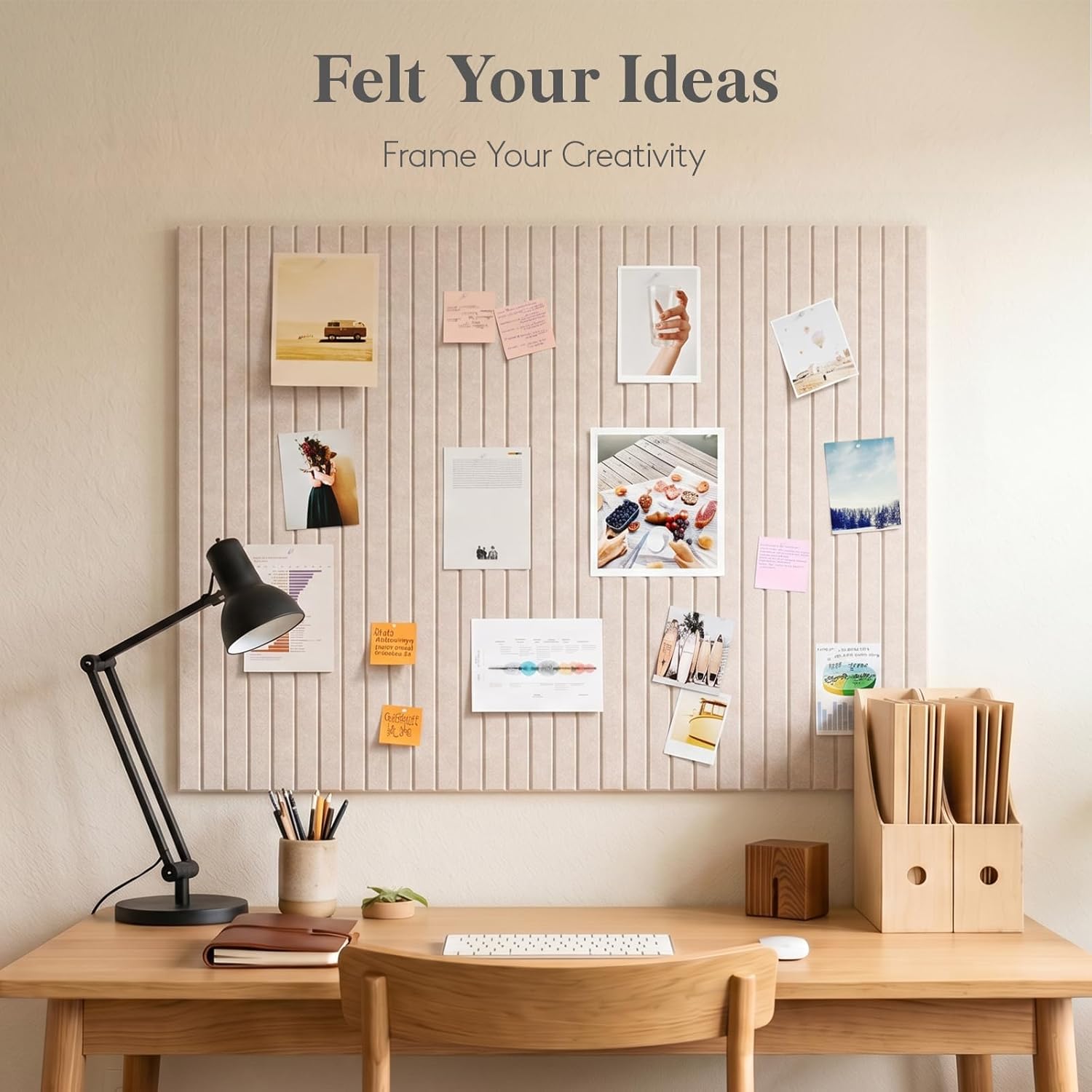 6 PCS Felt Wall Tiles, Cork Bu - Office Furniture Online review and price