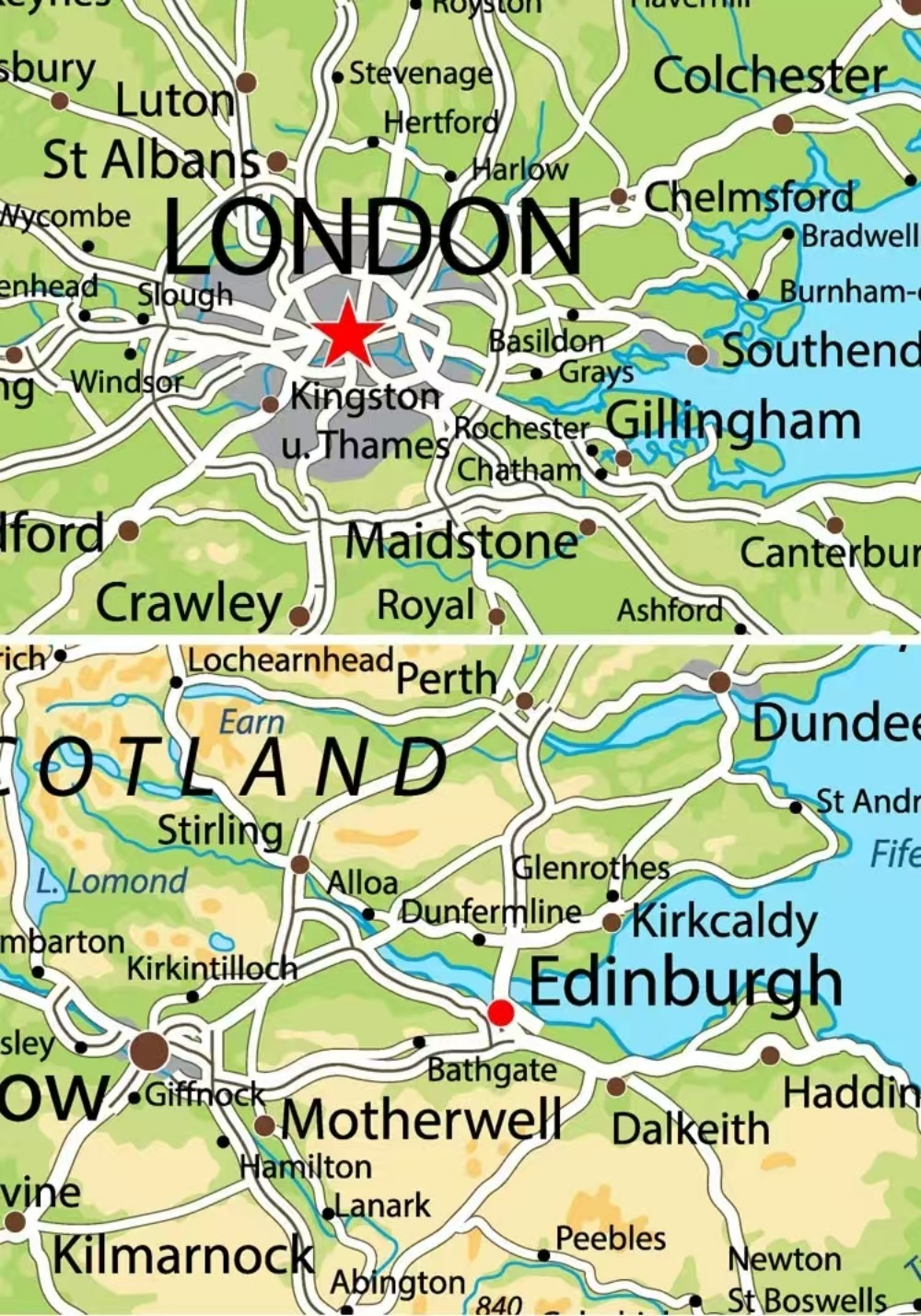 Large HD UK Map Posters Prints - Office Furniture Uk review and price
