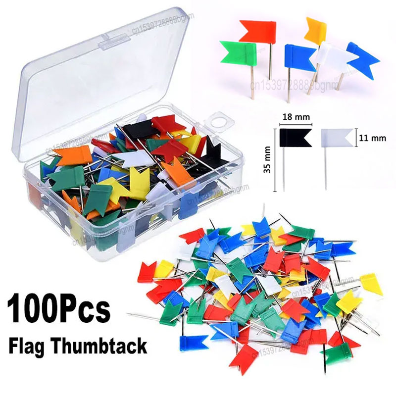100Pcs Color Set 35mm Flag Thu - Office Furniture Online review and price
