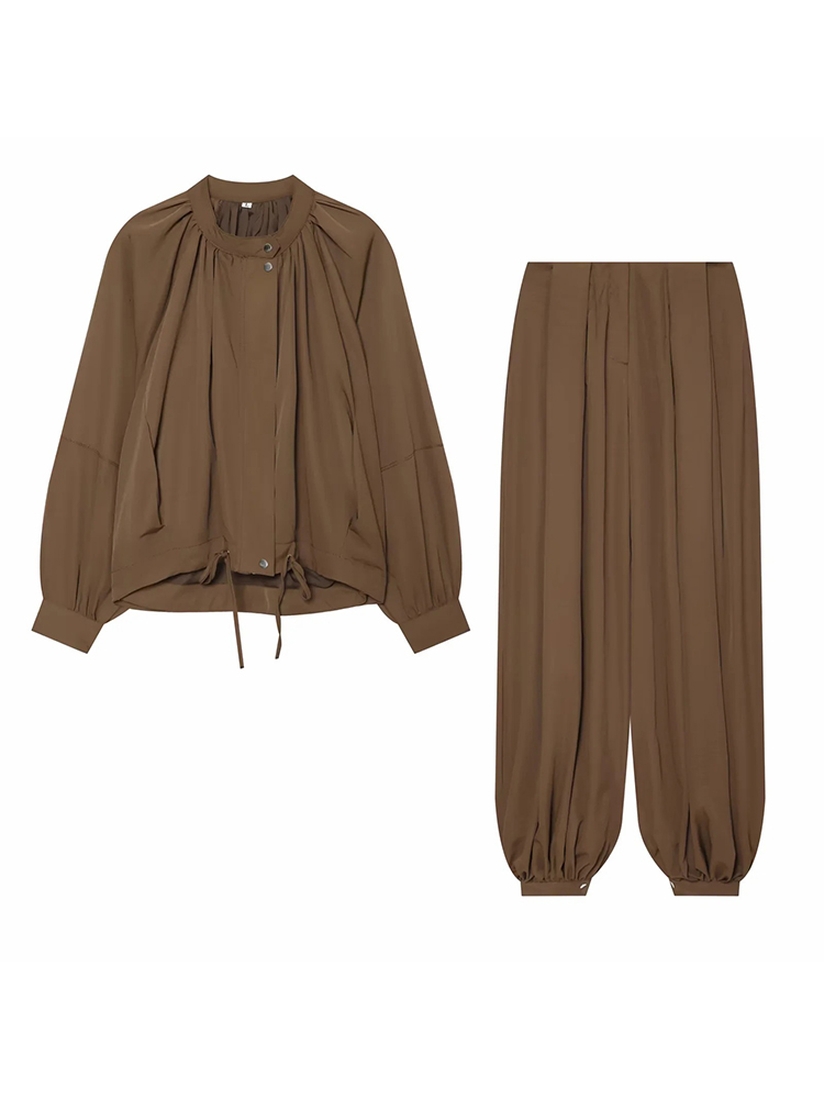 Women Casual Pleated Drawstrin - Coat Rack Standing review and price