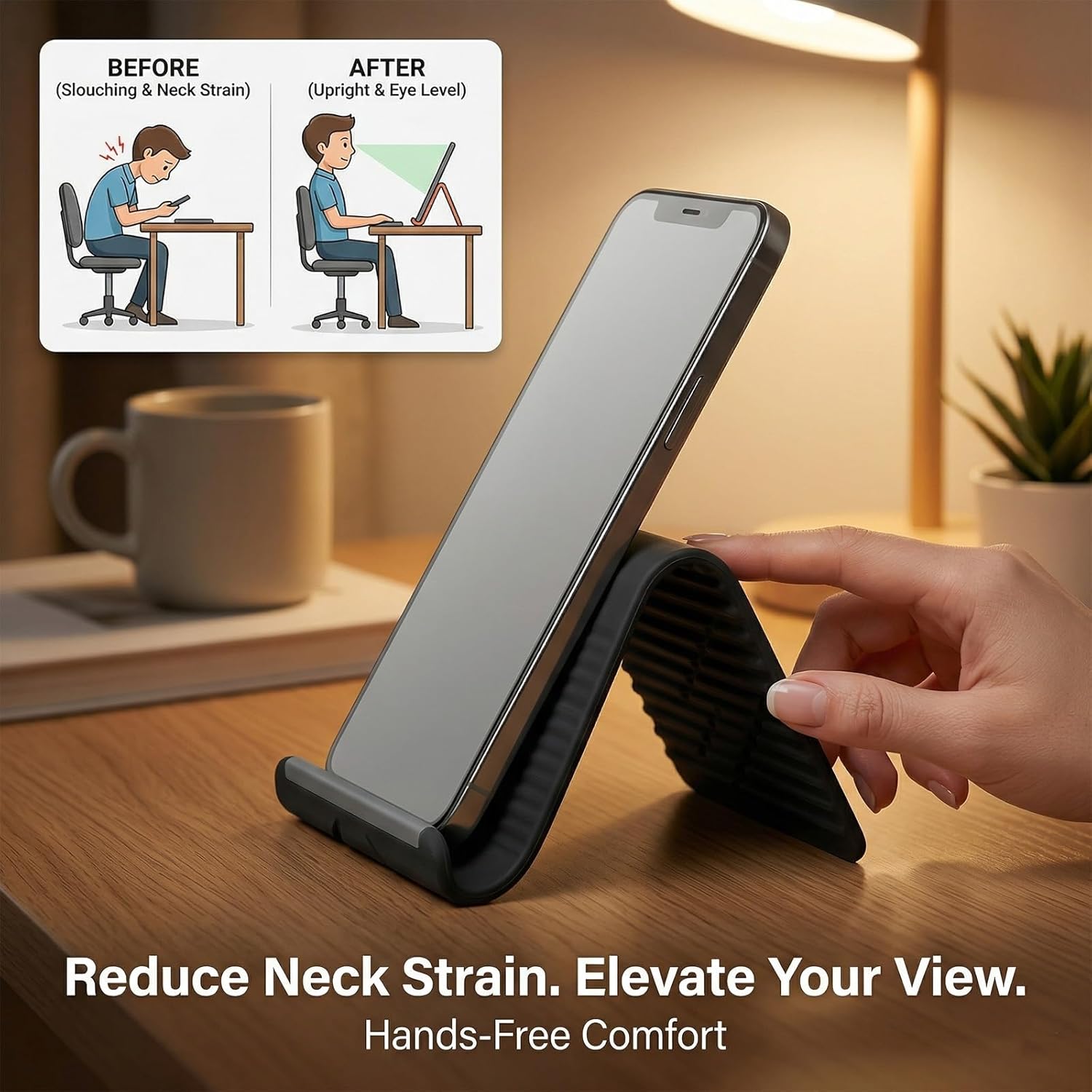 Flexible Foldable Silicone Pho - Adjustable Laptop Table review and price