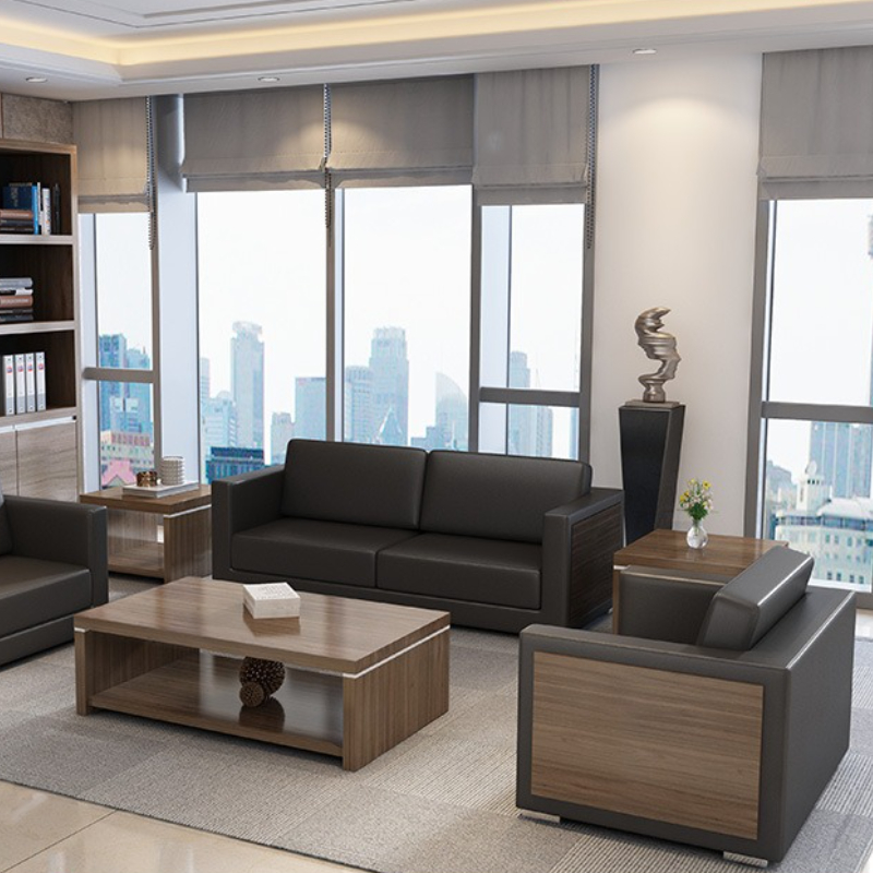 Wooden Cowhide Office Sofas Co - Office Furniture Luxury review and price