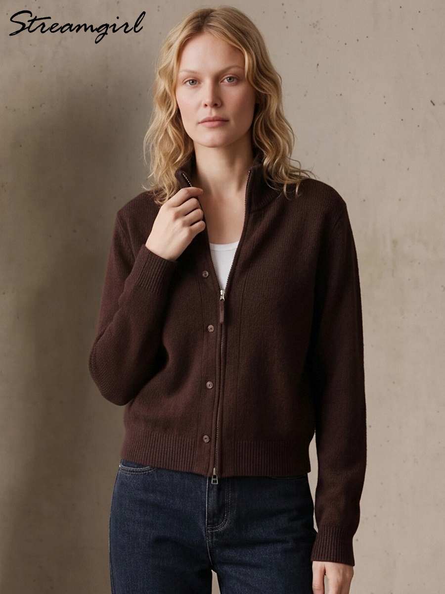 Women Turtleneck Knit Cardigan - Coat Rack Standing review and price