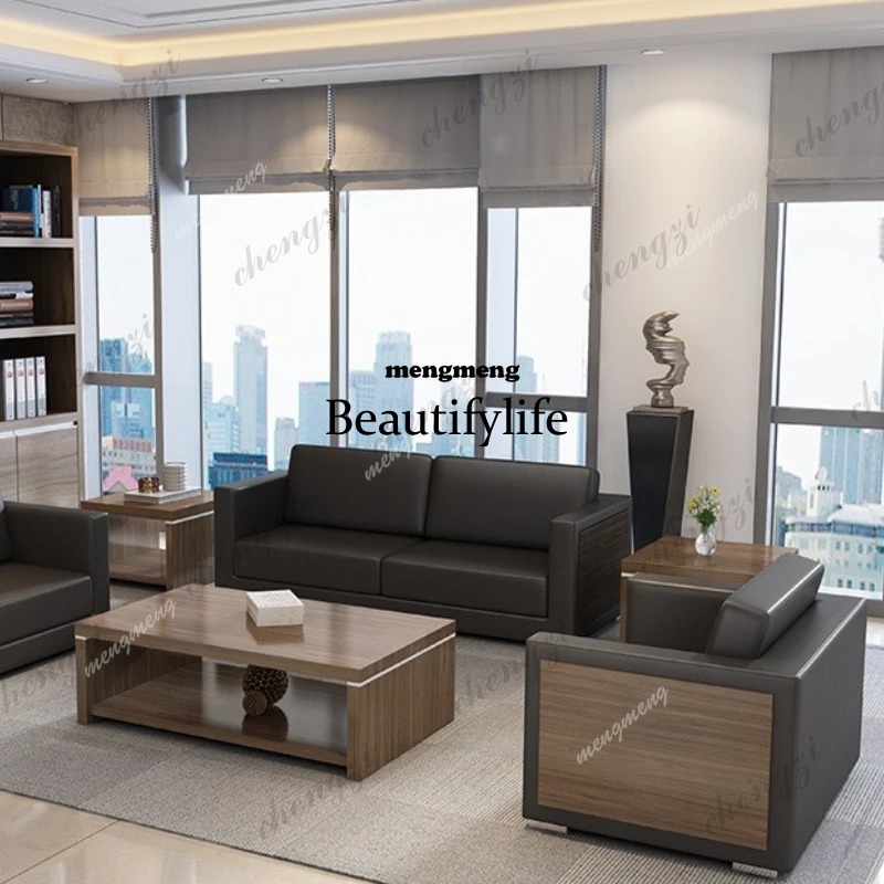 d5556 Wooden Cowhide Office So - Office Furniture Luxury review and price