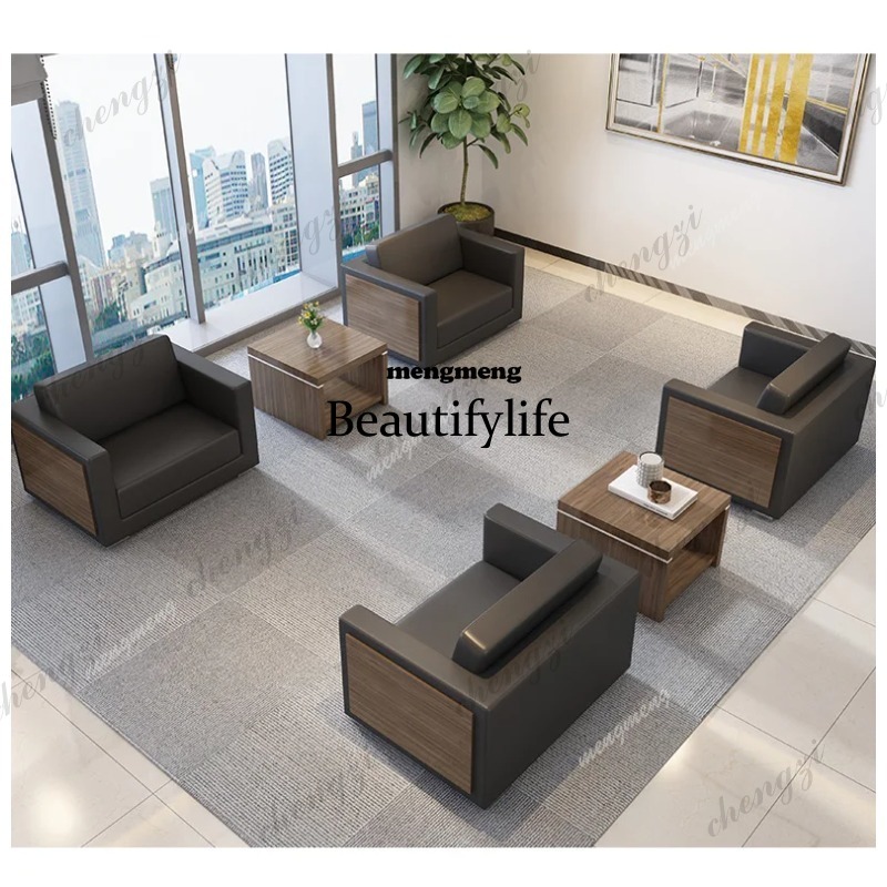 d5556 Wooden Cowhide Office So - Office Furniture Luxury review and price